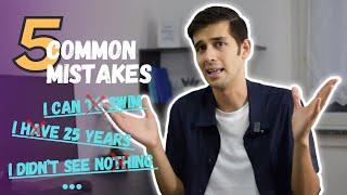 5 Common English grammar mistakes for lower intermediate level