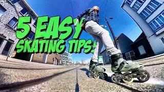 5 EASY TIPS To Become A Better Inline Skater  Oxelo MF900  Rollerblading
