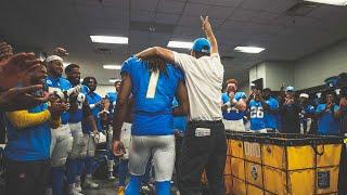 Jim Harbaugh Locker Room Victory Speech vs Panthers  LA Chargers