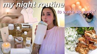 MY NIGHT ROUTINE TO WAKE UP EARLY *easy healthy habits & motivation*