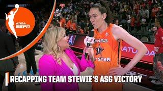 Breanna Stewart recaps her team’s win at 2023 All-Star Game  WNBA on ESPN