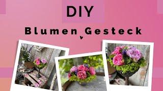 Einfaches und klassisches Blumengesteck selber machen  Tischgesteck  table decoration  DIY