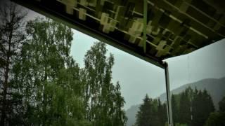 Nature Sounds Rain HittingFalling on Tarp Tent Canopy Roof