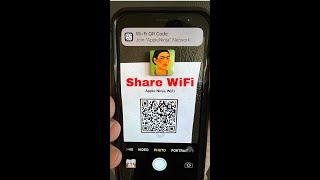 How to Share Wifi Network with QR CODE - EASY with iPhone