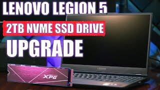 LENOVO LEGION 5 HOW TO INSTALL A SECOND NVME SSD DRIVE