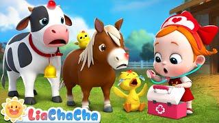 Boo Boo Song Farm Animals Version  Play Safe Song  Kids Songs & Nursery Rhymes  LiaChaCha