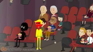 Evil Yellow Horse Misbehaves At Movie Theatre Gets Arrested Big Time