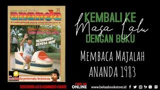 Membaca Majalah Anak Jadul-Majalah Ananda 1983 Old Books Collection-Reading Old Books