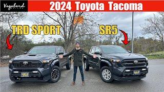 The new 2024 Toyota Tacoma   TRD Sport vs SR5