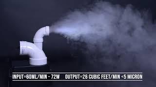 Nutramist Cyclone MKIV Ultrasonic Fogger Output demonstration