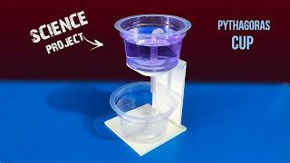 How to make Pythagoras Cup  DIY Siphon Effect  Science Project