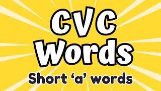 CVC Words Reading Practice  All Short a Words  Learn to Read