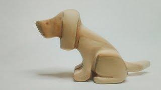 Carved Wood Beagle beginner carving projects