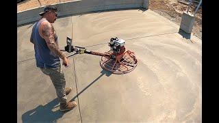 How To Pour And Finish A Garage Floor To A Mirror Shine