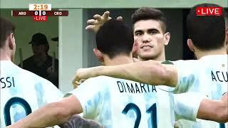 Argentina vs Croatia Full Match HD Gameplay  Pes 21 Gameplay