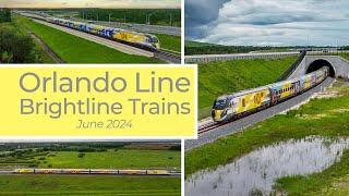 Trains on Brightlines Orlando Line - June 2024