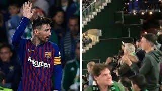 Real Betis fans reaction after Messi goal  Real Betis - Barcelona 17.03.2019