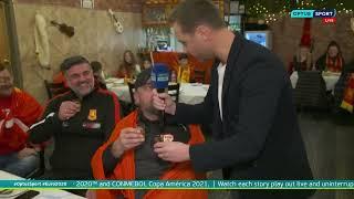 David Davutovic visits Macedonian restaurant in Thomastown