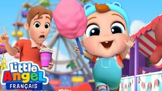 Jeux et Bonbons au Parc dattraction  Comptines avec Bébé Louis  Little Angel Français