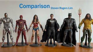 Hot Toys Comparison Cyborg Special Edition TMS057B Justice League JL 16 Scale Black Suit Superman