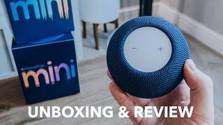 NEW Apple HomePod Mini Blue Unboxing Setup and REVIEW