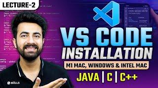 Visual Studio Code Installation on M1 Mac Windows & Intel Mac  VS Code for Java C & C++