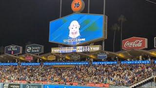 Gura Sings Take Me Out To The Ball Game at Dodger Stadium Hololive