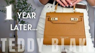 Is it *WORTH IT* 1 year LATER? UNSPONSORED Teddy Blake Luxury Handbag Review  Kim Stampatto 9
