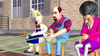 #Shorts Scary Teacher 3D Nick Troll Miss T with Hello Neighbor and Ice Scream #6