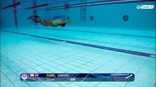 Isabel Sánchez-Arán Superando los 230m en Apnea  CMAS 14th World Championship Freediving Indoor