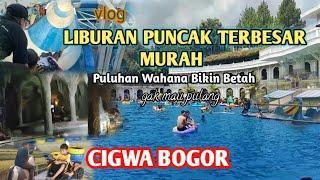 CIGWA Wisata Bogor Terbesar Murah Waterpark Kolam Renang Green World Adventure  Puncak Bogor