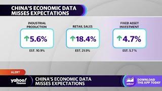 China Economic data misses expectations tech earnings on tap