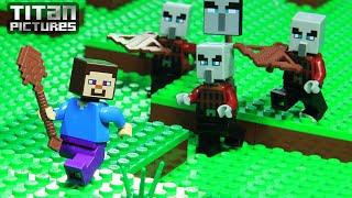 Lego Minecraft - Clan Wars  Villager vs Pillager  Episode 1 - Welcome Back Player