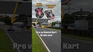 Professional vs Rental Go-Kart BRAKE TEST #Shorts