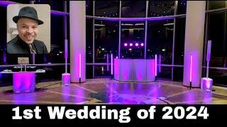 DJ Gig Log  1st Wedding of 2024  All White Setup in ACTION  2-24-24