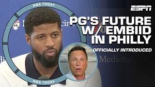 Paul George introduced by 76ers ️ Embiids PERFECT running mate - Chiney Ogwumike  NBA Today