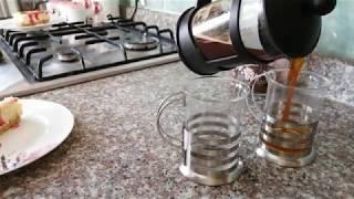 French Press ile  filtre kahve yapımı