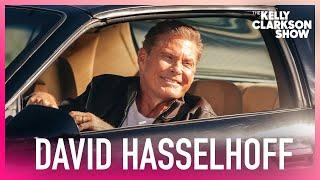 David Hasselhoff Pulls Up In K.I.T.T. Car From Knight Rider