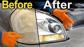 How To Restore Headlights PERMANENTLY  Better Than a BRAND NEW Headlight 