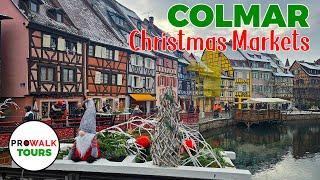 Colmar France Christmas Market Walking Tour - 4K60fps with Captions - Prowalk Tours