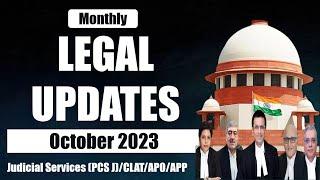 Legal Updates October 2023  Supreme Court Latest Judgements 2023  Monthly Legal Updates