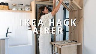 IKEA HACK  DIY Laundry Clothes Airer  Drying Rack