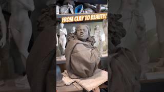 From Clay to Beauty Reaction to Incredible Sculpture Craftsmanship  #ArtReaction #yt #shortsfeed