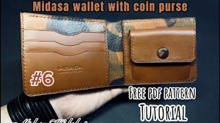 Wallet with coin purse • FREE PDF PATTERN • with coin purse and without TUTORIAL with 2 option