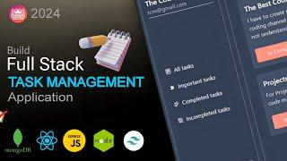 Build And Deploy Full Stack Task Management Application  React  Node JS  Express JS Mongo DB