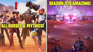 Everything NEW in Fortnite Season 3 Battle Pass BOSSES Gameplay