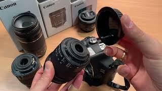 Changing a lens on a Canon DSLR