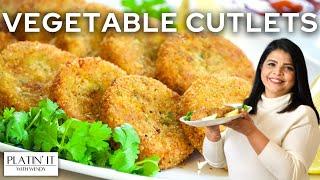 How to Make EASY Vegetable Cutlets  Easy Vegetarian Recipes