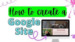 How to Create a Google Site- Student and Teacher Tutorial