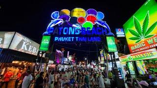 Bangla Walking Street Patong Beach Phuket Thailand  4K Walking Tour